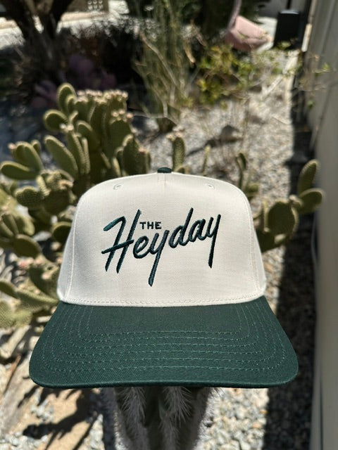 Logo Hat - Green & Cream